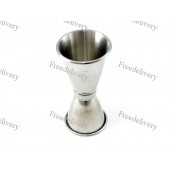 Джиггер мерный стакан 22.5/30мл для коктейлей бара, нержавейка