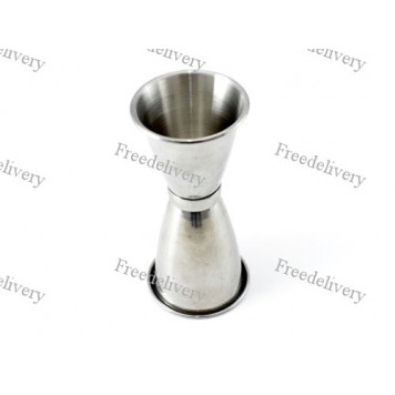 Джиггер мерный стакан 30/45мл для коктейлей бара, нержавейка