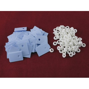 100x Термопрокладка + изоляционная втулка под радиатор TO220