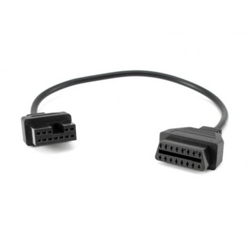Переходник с OBD2 16pin мама на Hyundai, Mitsubishi 12pin мама