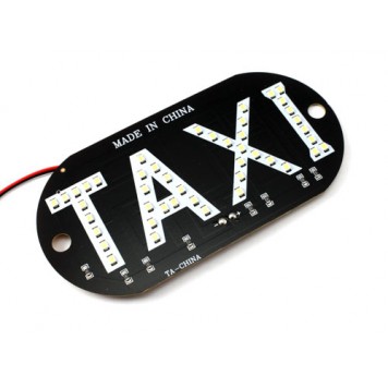 Лицьова сторона LED таблички для таксі білої-2