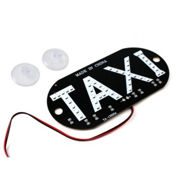 Автомобильное LED табло табличка Такси 12В красное