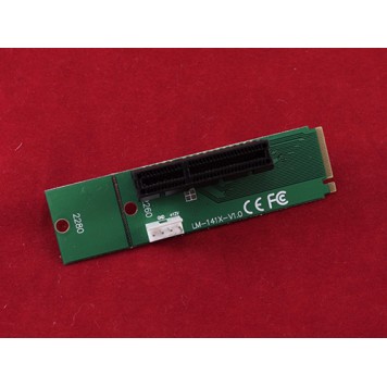 M.2 NGFF на PCI-E 4X райзер переходник LM-141X-V1.0, майнинг