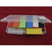 Термозбіжна трубка, термоусадка для акумуляторів 18650, набір 280 шт