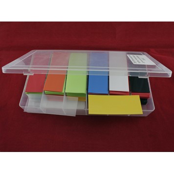 Термозбіжна трубка, термоусадка для акумуляторів 18650, набір 280 шт