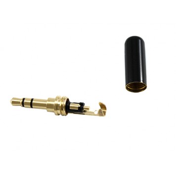 Штекер 3.5мм TRRS mini-jack джек стерео 3pin в разобраном состоянии-1