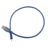 MicroUSB дата кабель для Arduino, телефону екранований 50см MicroUSB дата кабель для Arduino, телефону екранований 50см