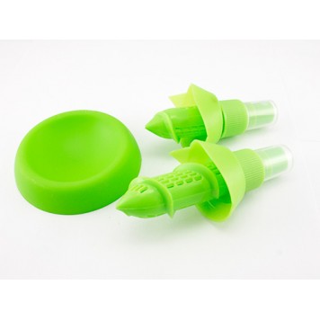 Спрей соковижималка для цитрусових, лимонів , 2 насадки + підставка