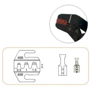 Рабочая матрица кримпера для обжима ножевых клемм-1