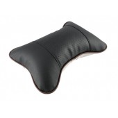 Подушка на підголів'я сидіння автомобіля, екошкіра, чорна