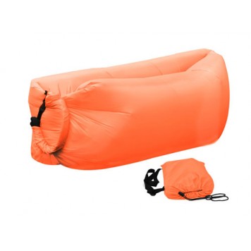 Надувний диван оранжевого кольору-2