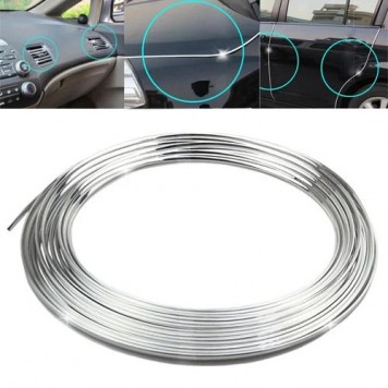 Декоративна молдинг стрічка під хром для авто, 13м