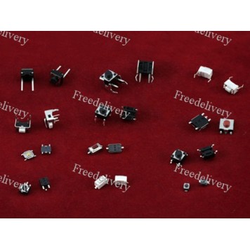 120x Кнопка тактова, мікрик, 12 видів SMD DIP, набір