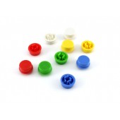 10x Колпачок круглый тактовой кнопки микрика 12мм, цвета