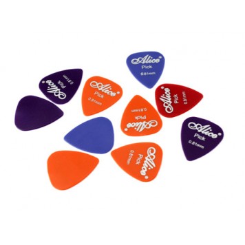 10x Медіатор для гітари Alice нейлон 0.81 мм