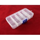 Коробка органайзер кейс бокс для снастей бісеру 12.5х6.3см 10 осередків Коробка органайзер кейс бокс для снастей бісеру 12.5х6.3см 10 осередків