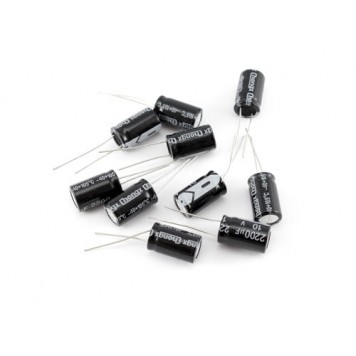 10x Конденсатор електролітичний алюмінієвий 2200мкФ 10В 105С