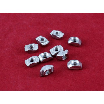 10x Гайка Т -подібна M5 для 6мм паза алюмінієвого профілю 20 серії