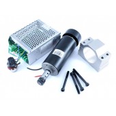 Шпиндель 500 Вт для ЧПУ верстата + хомут + БП з регулятором обертів