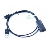 SlimPort адаптер, переходник с MicroUSB на HDMI + 1м USB для подзарядки SlimPort адаптер, переходник с MicroUSB на HDMI + 1м USB для подзарядки