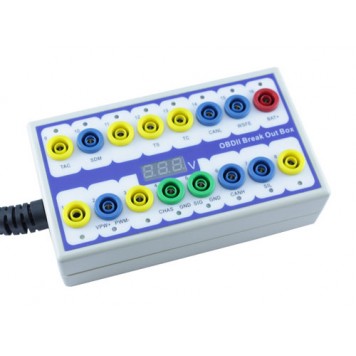 16 гнізд на корпусі OBDII Break Out Box тестера-1