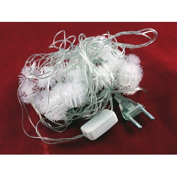 Гірлянда світлодіодна новорічна кольорова Сніжинки 20 LED ламп 4.5м