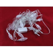 Гірлянда світлодіодна новорічна кольорова Шишки 20 LED ламп 4.5м