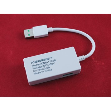 Обратная сторона USB тестера тока, напряжения, мощности-1