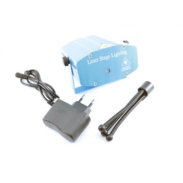 Комплект поставки лазерного проектора стробоскопа світломузики НОВИЙ РІК, стрибаючі точки-4