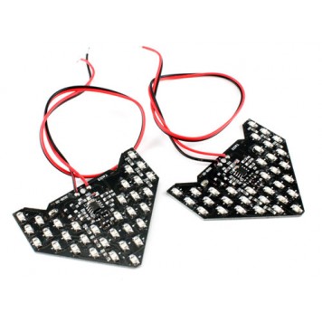 LED покажчики повороту дзеркала заднього виду, динамічні, жовті, пара