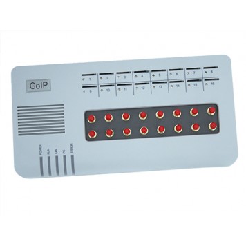 VoIP GSM шлюз GoIP 16 каналів SIP H.323