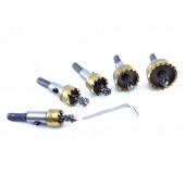 Набір з 5 коронок , корончастих свердел 16-30мм по металу HHS