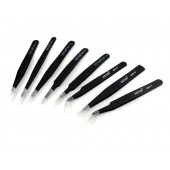 Набор из 8 антистатических антимагнитных пинцетов Vetus ESD10-17