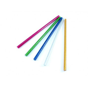 Діаметр кольорових клейових стрижнів з набору 7 мм-1