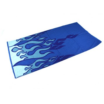 Баф бандана-трансформер, шарф з мікрофібри, синій вогонь