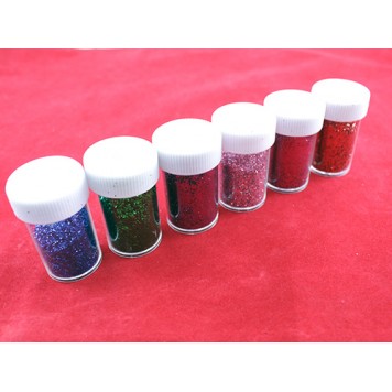 Блискітки зеленого темного, червоного, рожевого, синього, 2-х відтінків фіолетового кольорів-1