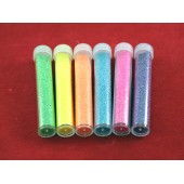 Гліттер декоративні блискітки, неоновий 50x5г 6 кольорів, для нігтів