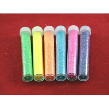 Гліттер декоративні блискітки, неоновий 50x5г 6 кольорів, для нігтів