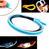 Гнучкі трубчасті ходові вогні в фари DRL LED, 2шт 45 см + поворотники