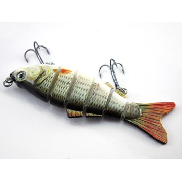 Другая сторона воблера Карасика 6 секций 10 см 20 г-2