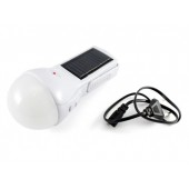 Лампа ліхтар для намету кемпінгу 5Вт сонячна панель батарея + 220В