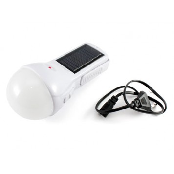 Лампа ліхтар для намету кемпінгу 5Вт сонячна панель батарея + 220В