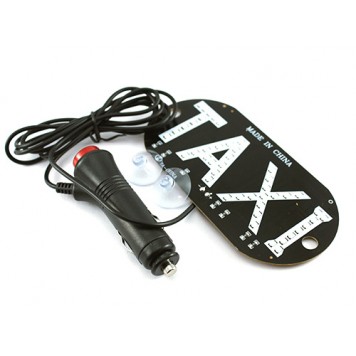 Комплект поставки автомобильного светодиодного табло, таблички Такси, LED 12В зеленой-2