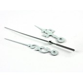 Стрелки для часов, часового механизма, комплект из 3 стрелок, белые