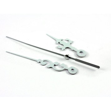 Стрелки для часов, часового механизма, комплект из 3 стрелок, белые