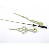 Стрелки для часов, часового механизма, комплект из 3 стрелок, золотые