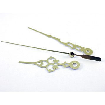 Стрелки для часов, часового механизма, комплект из 3 стрелок, золотые