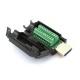 Переходник HDMI 2.0 коннетор штекер папа - клеммники 19pin