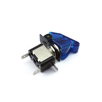Перемикач, тумблер, вимикач живлення 12В 20А LED, синій