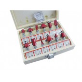 Набір фрез 12шт по дереву , хвостовик 8 мм в футлярі